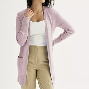 Women's Nine West Essential Cardigan in Light Grape